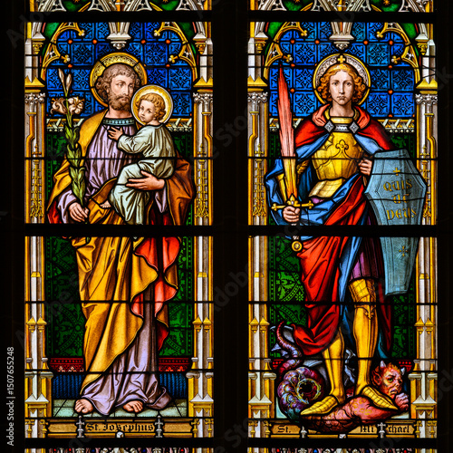 Φωτογραφία St Joseph with the Christ Child and St Michael the Archangel