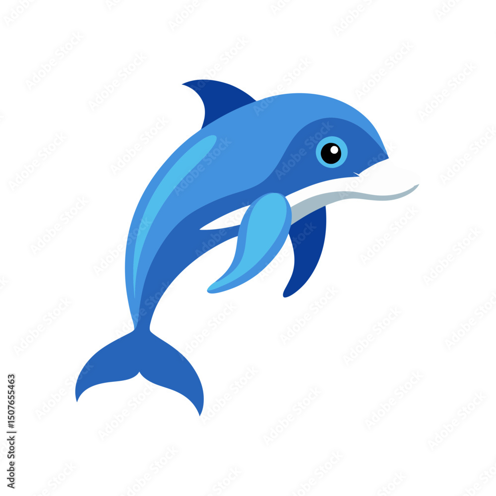 Fototapeta premium create dolphin vector art illustration