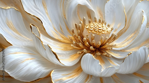 Detailed View of a Beautiful Whit  268A2