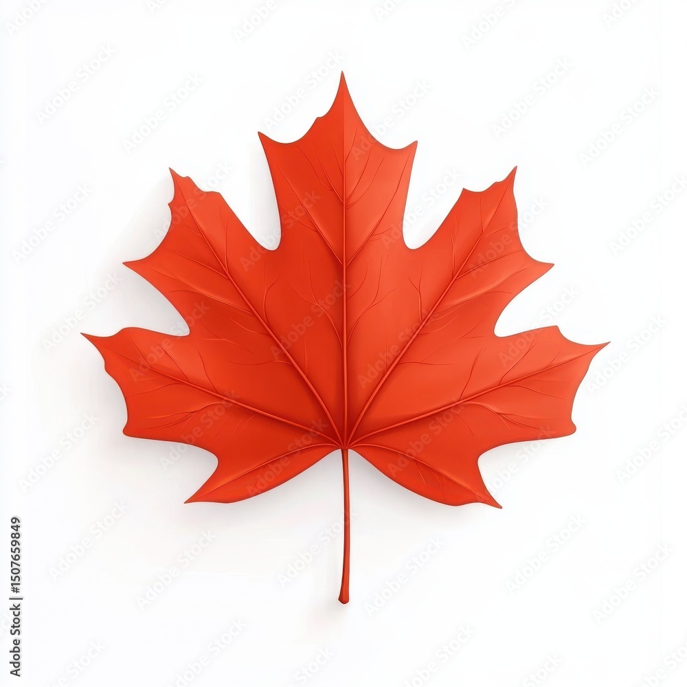 Naklejka premium Bright autumn leaves isolated on white background with vibrant orange, yellow, and red tones, high-resolution natural foliage for seasonal design and creative compositions