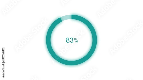 Wallpaper Mural Minimalist Circular Progress Bar, Simple and Clean Loading Bar Animation Torontodigital.ca