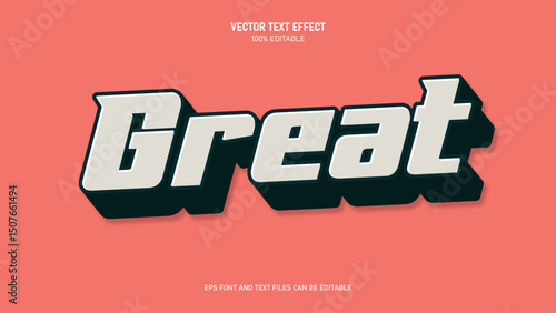Great retro vintage text effect