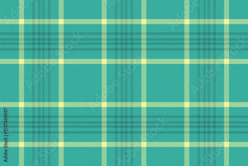 Seamless teal and pale yellow plaid pattern.  Perfect for textile design, fashion, website backgrounds, or any project needing a fresh, modern, and subtly textured aesthetic.