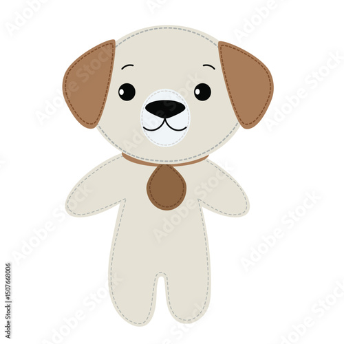 dog flat vector no background