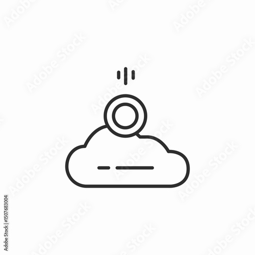 cloud money icon sign vector