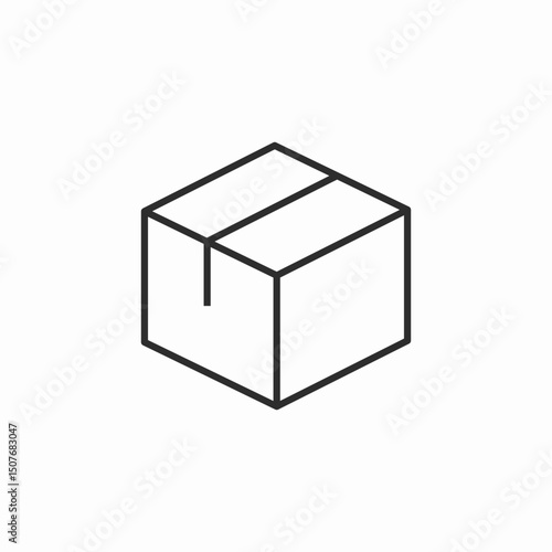 delivery box icon sign vector