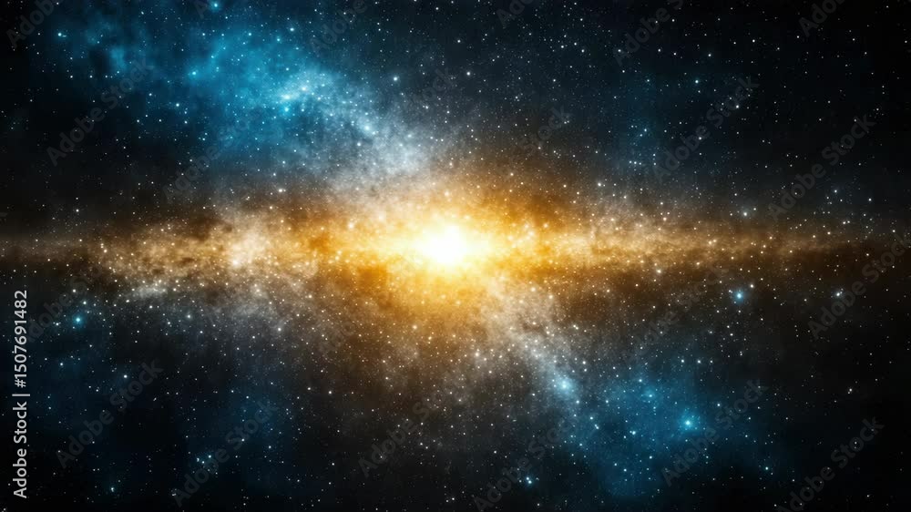 Stunning cosmic galaxy with vibrant stars and swirling colors in vast universe. Stunning cosmic galaxy with vibrant stars and swirling colors in vast universe.
