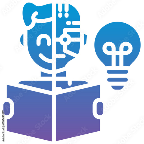 Idea Innovation Bot Icon