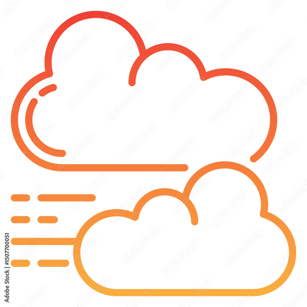 Cloud Gradient Icon Cloud Gradient Icon