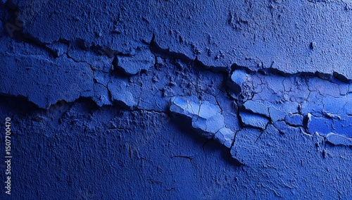 Deep Blue Cracked Texture Background