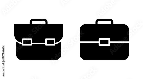 Briefcase icon vector. suitcase sign and symbol. luggage symbol.