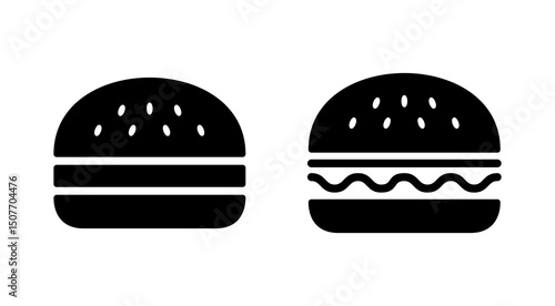 Burger icon vector. burger sign and symbol. hamburger