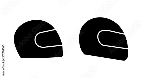 Helmet icon vector. Motorcycle helmet sign and symbol. Construction helmet icon. Safety helmet
