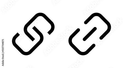 Link icon vector. Hyperlink chain sign and symbol