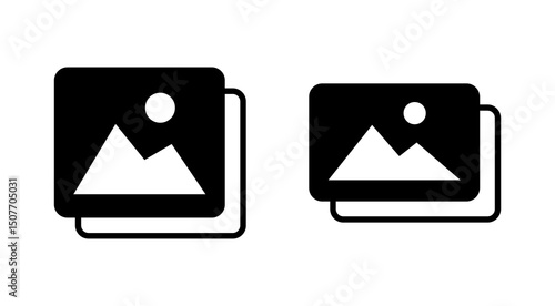 Picture icon vector. photo gallery sign and symbol. image icon