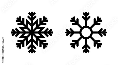 Snow icon vector. snowflake sign and symbol