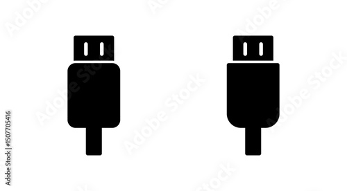 Usb icon vector. Flash disk sign and symbol. flash drive sign.