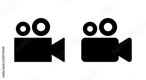 Video icon vector. video camera sign and symbol. movie sign. cinema
