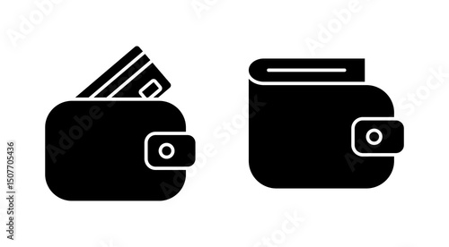 Wallet icon vector. wallet sign and symbol
