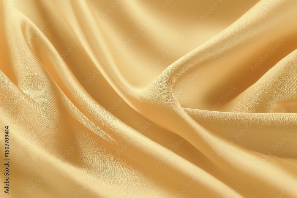 Obraz premium Closeup Elegant Gold Silk Fabric Texture
