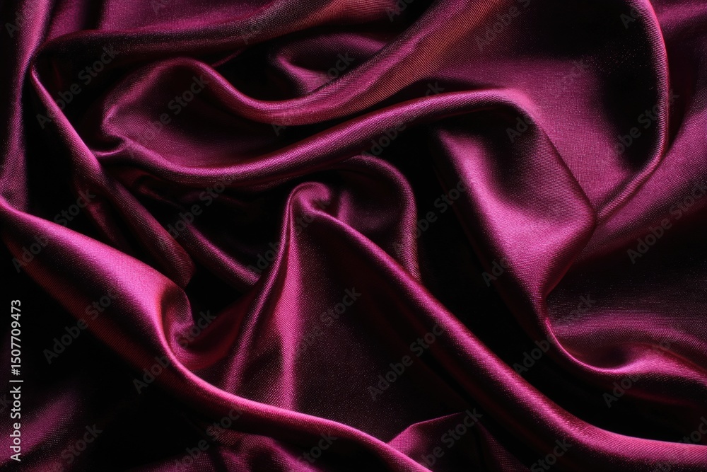 Draped Deep Red Fabric Texture Draped Deep Red Fabric Texture