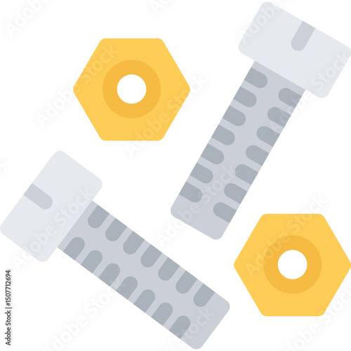 Fotografie building bolts icon