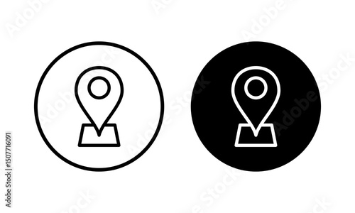 Address icon vector illustration. home location sign and symbol. pinpoint