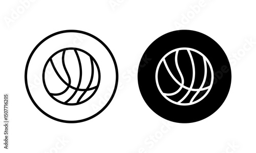 Basketball icon vector illustration. Basketball ball sign and symbol