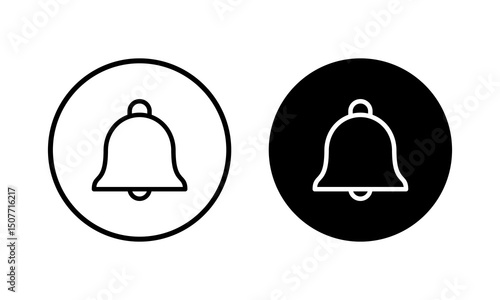 Bell Icon vector illustration. Notification sign and symbol for web site design
