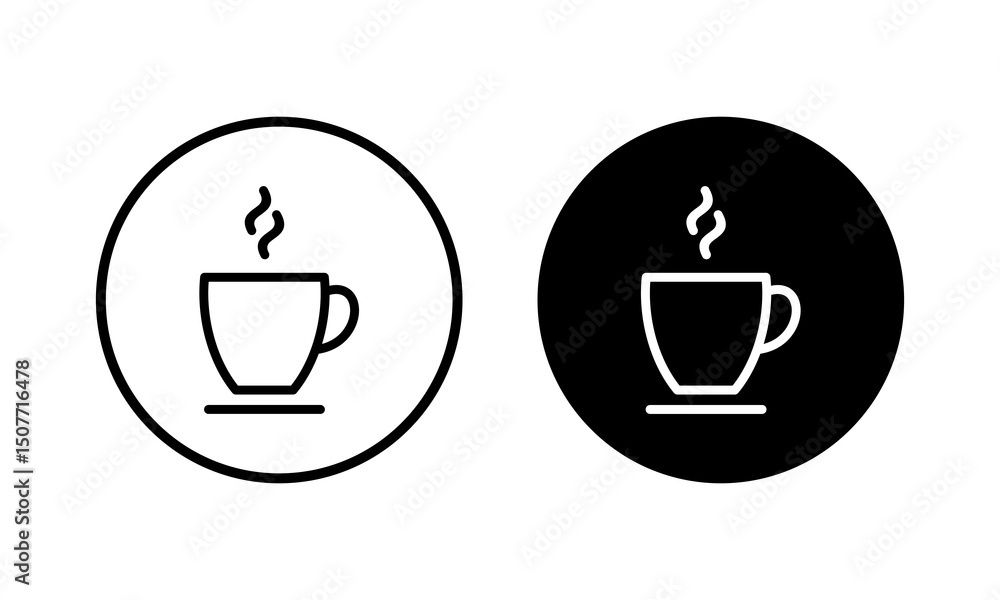 Obraz premium coffee cup icon vector illustration. cup a coffee sign and symbol
