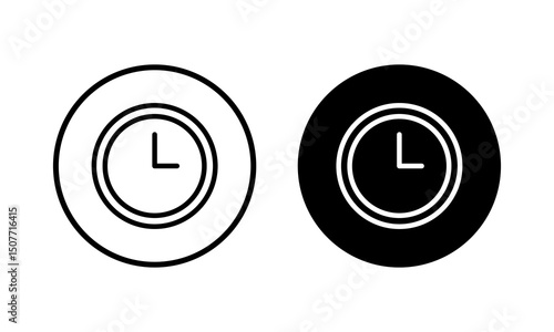 Clock icon vector illustration. Time sign and symbol. watch icon