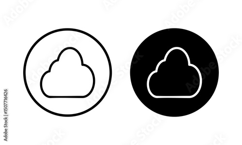 Cloud icon vector illustration. cloud sign and symbol
