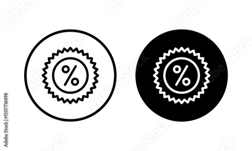 Discount icon vector illustration. Discount tag sign and symbol