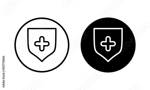 Health insurance icon vector illustration. Insurance document sign and symbol