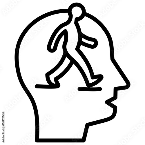 Conscious Walking Icon