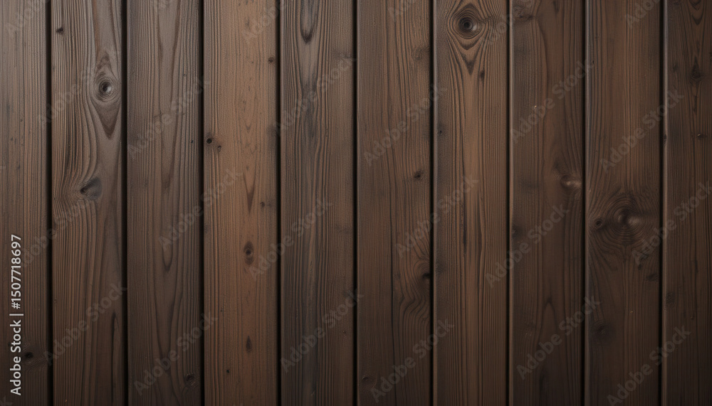 Fototapeta premium Rustic Dark Brown Wood Panel Texture, Wooden Surface Detail