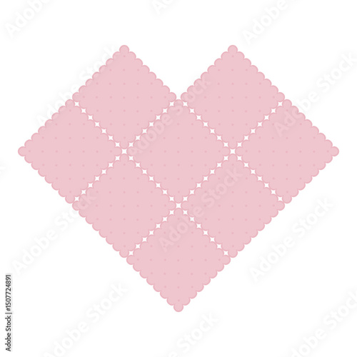 Pink Heart Cracker Cookies for Valentine's Day