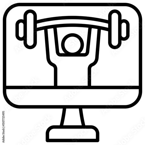 Virtual Fitness Icon