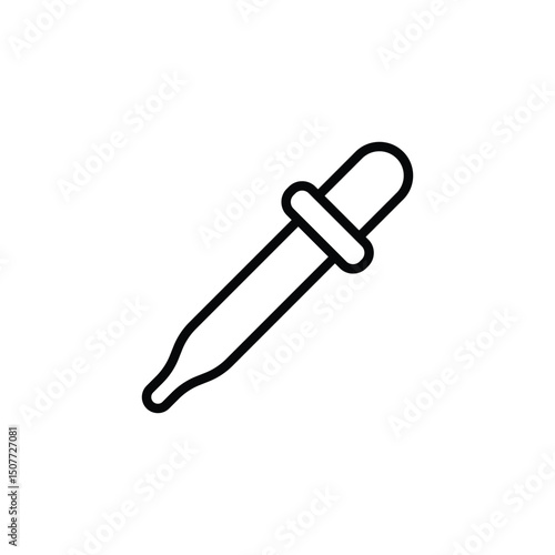 pipets icon vector. in line style design on white background. vector illustration