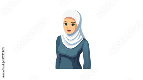 Contemporary Minimalist Hijab Style
