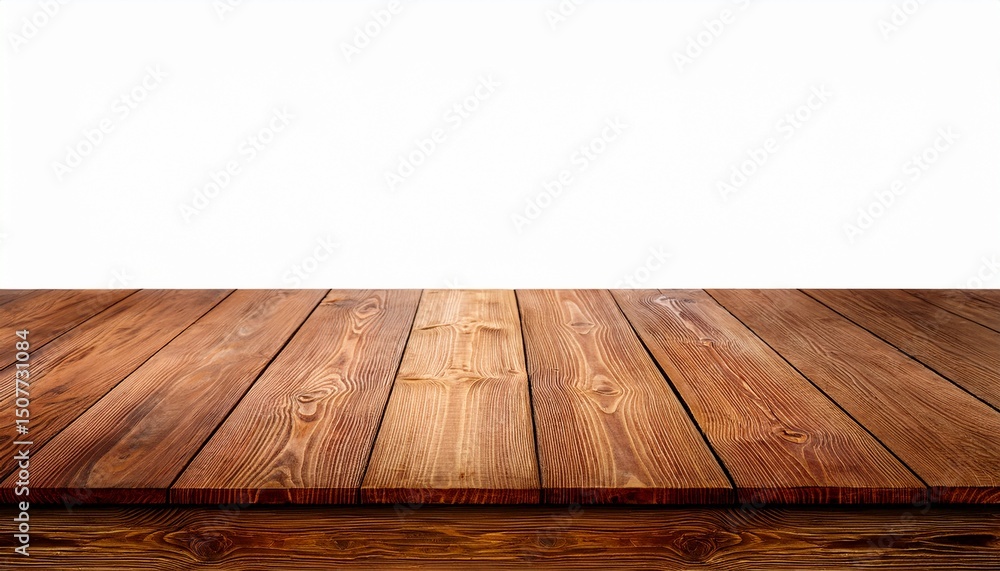 empty teak wood table top on white background space montage you product empty teak wood table top on white background space montage you product
