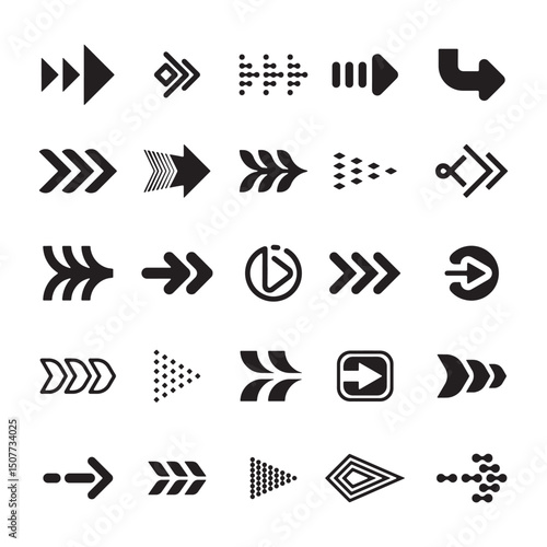 Arrow Icon Set – Directional Vector Symbols