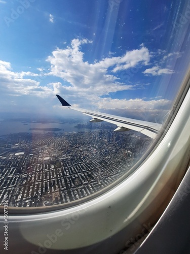 view from airplane window