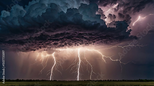 lightning in the night