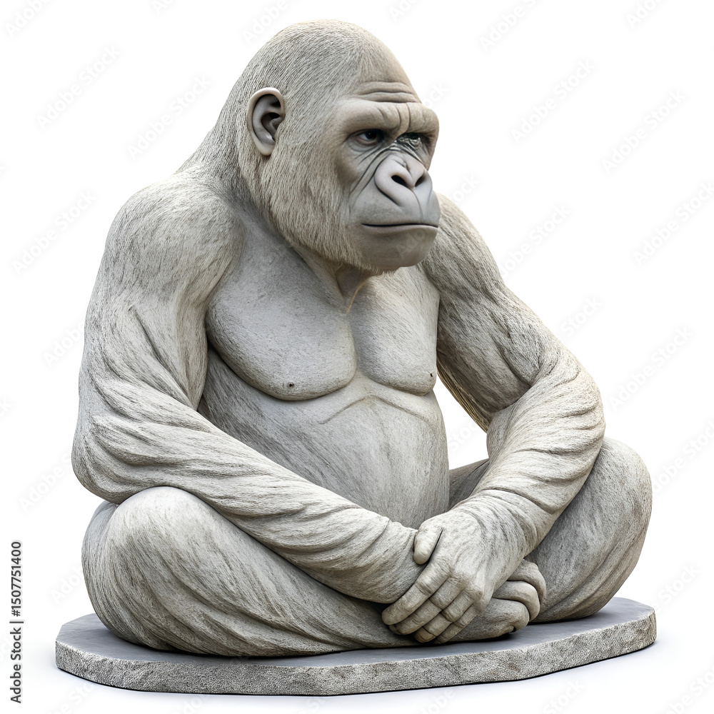Fototapeta premium buddha statue isolated on white