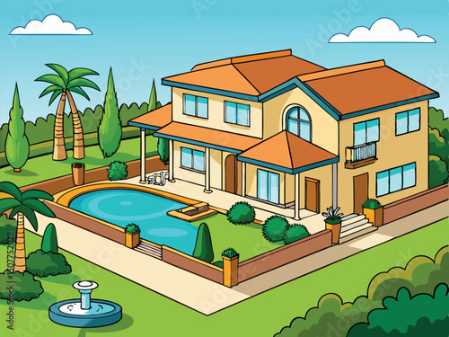 Luxury House Pool Garden Dream Home