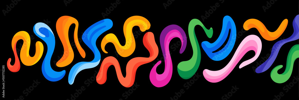 Abstract Gradient Lines: Wavy Rainbow Ribbons & Dynamic Geometric Patterns � Vector Graphic Design Abstract Gradient Lines: Wavy Rainbow Ribbons & Dynamic Geometric Patterns � Vector Graphic Design