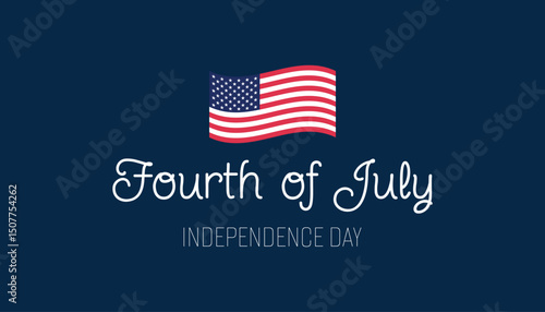 Fourth of July Independence Day Banner Background Design