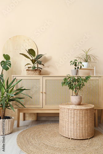 Stylish wooden cabinet with...