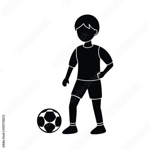 Student protest march vector silhouette